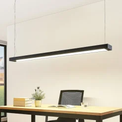 Arcchio LED-pendellampe Cuna, sort, 162 cm, metal