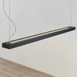 Arcchio LED-pendellampe Cuna, sort, 162 cm, metal