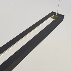 Arcchio LED-pendellampe Cuna, sort, 162 cm, metal