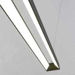 Arcchio LED-pendellampe Cuna, sort, 162 cm, metal