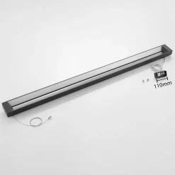 Arcchio LED-pendellampe Cuna, sort, 162 cm, metal