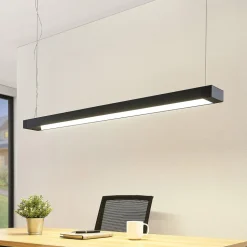 Arcchio LED-pendellampe Cuna, sort, 122 cm, metal