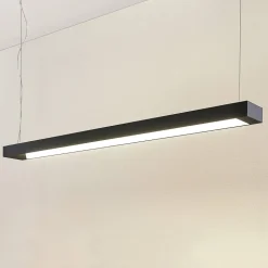 Arcchio LED-pendellampe Cuna, sort, 122 cm, metal
