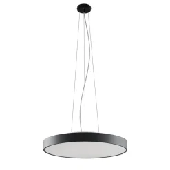 Arcchio LED-pendellampe Vanida, sort, Ø 60 cm, op/ned