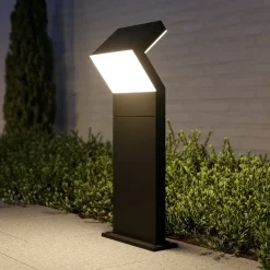 Arcchio LED-sokkellampe Havin, antracit, metal, 60 cm