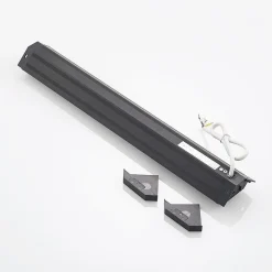 Arcchio LED-underskabsbelysning Ovano, 62 cm, sort, aluminium