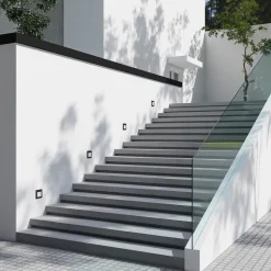 Arcchio LED-vægindbygningslampe Zamo, sort, 11 cm, IP65