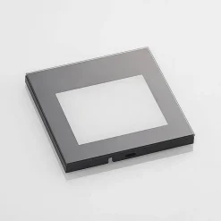 Arcchio LED-vægindbygningslampe Zamo, sort, 11 cm, IP65