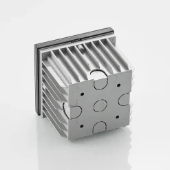 Arcchio LED-vægindbygningslampe Zamo, lamel, sort, IP65