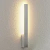 Arcchio LED-væglampe Ivano, højde 43 cm, børstet aluminium