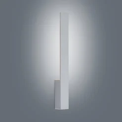 Arcchio LED-væglampe Ivano, højde 43 cm, børstet aluminium