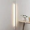 Arcchio LED-væglampe Ivano, 130 cm, hvid, aluminium