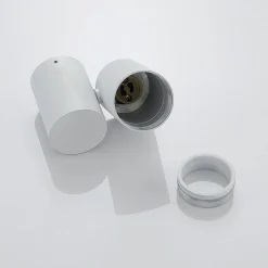 Arcchio loftlampe Gesina, 1-lys, hvid, aluminium, 11,6 cm