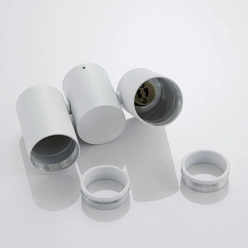 Arcchio loftlampe Gesina, 2-lys, hvid, aluminium, 17,5 cm