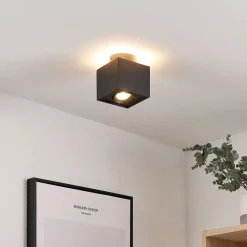 Arcchio loftlampe Walisa, 10 x 10 cm, sort, GU10