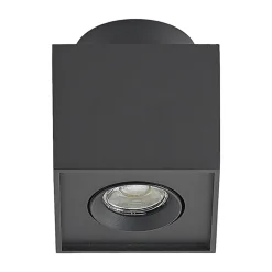 Arcchio loftlampe Walisa, 10 x 10 cm, sort, GU10