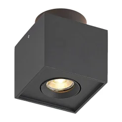 Arcchio loftlampe Walisa, 10 x 10 cm, sort, GU10