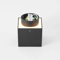 Arcchio loftlampe Walisa, 10 x 10 cm, sort, GU10