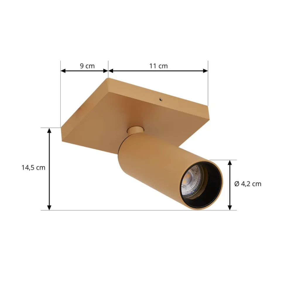 Arcchio loftspot Brinja Slim, brun, 1 lyskilde, GU10 MR11