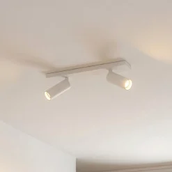 Arcchio loftspot Brinja Slim, hvid, 2 lyskilder, GU10 MR11