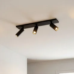 Arcchio loftspot Brinja Slim, sort, 3 lyskilder GU10 MR11