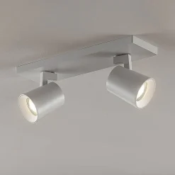 Arcchio loftspot Iavo, 30 cm, hvid, 2 lyskilder, metal