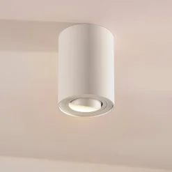 Arcchio loftspot Jolina, rund, hvid, 13 cm, metal