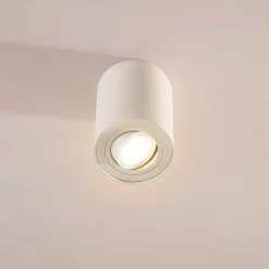 Arcchio loftspot Jolina, rund, hvid, 13 cm, metal