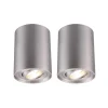 Arcchio loftspot Jolina, rund, sæt med 2, aluminium