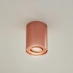 Arcchio loftspot Jolina, rund, kobber, 13 cm, metal