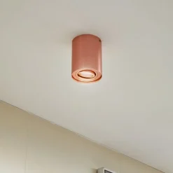 Arcchio loftspot Jolina, rund, kobber, 13 cm, metal