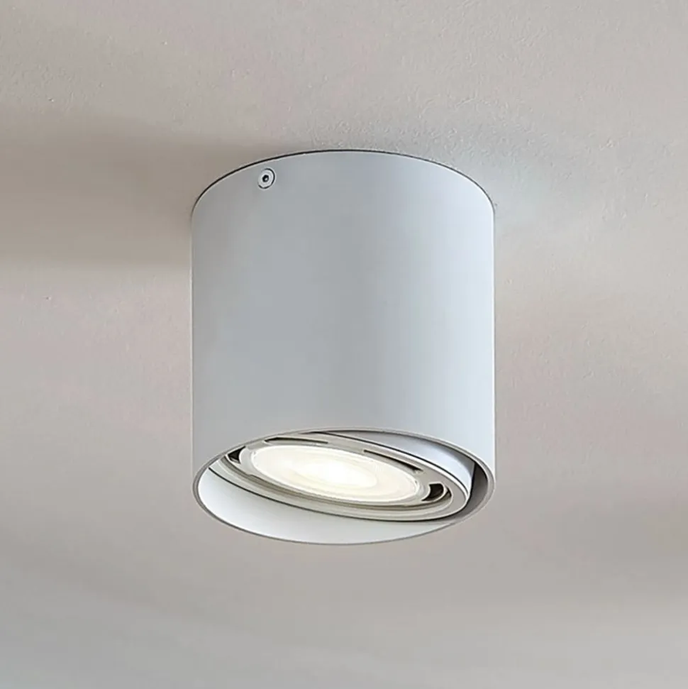 Arcchio loftspot Mabel, Ø 13 cm, hvid, metal, GU10