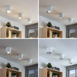 Arcchio loftspot Mabel, Ø 13 cm, hvid, metal, GU10