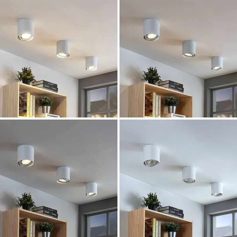 Arcchio loftspot Mabel, Ø 13 cm, hvid, metal, GU10