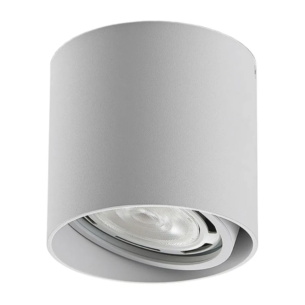 Arcchio loftspot Mabel, Ø 13 cm, hvid, metal, GU10