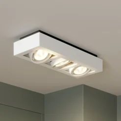 Arcchio loftspot Ronka, 50 cm, 3 lyskilder, hvid, GU10