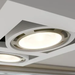 Arcchio loftspot Ronka, 34 cm, 2 lyskilder, hvid, GU10