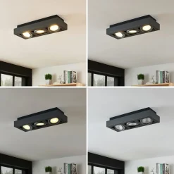 Arcchio loftspot Ronka, 50 cm, 3 lyskilder, grå, GU10