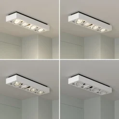 Arcchio loftspot Ronka, 65 cm, 4 lyskilder, hvid, GU10