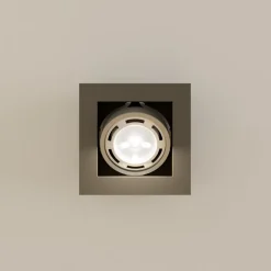 Arcchio loftspot Ronka, grå, 19 cm x 19 cm, GU10