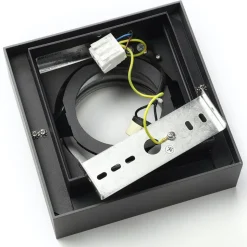 Arcchio loftspot Ronka, grå, 19 cm x 19 cm, GU10