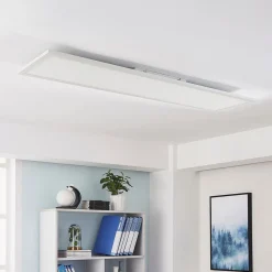 Arcchio Lysander LED-panel, CCT, 119cm 55W, hvid
