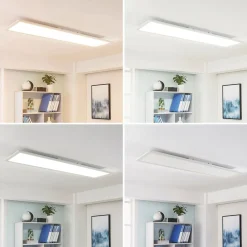 Arcchio Lysander LED-panel, CCT, 119cm 55W, hvid