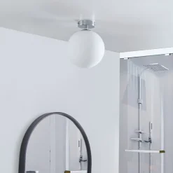 Arcchio Maviris LED-loftlampe til badeværelset, kugle, 18 cm