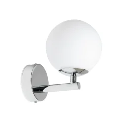 Arcchio Maviris LED-væglampe til bad, kugle, glas