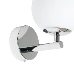 Arcchio Maviris LED-væglampe til bad, kugle, glas