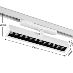 Arcchio Millay LED skinnespot hvid 3000K