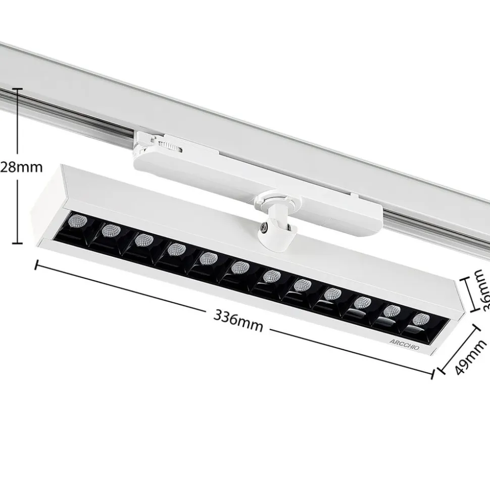 Arcchio Millay LED skinnespot hvid 3000K