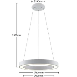 Arcchio Sharelyn LED-pendellampe, 80 cm