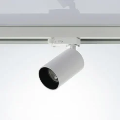 Arcchio skinnespot Brinja, hvid, Ø 6 cm, 3-faset, GU10